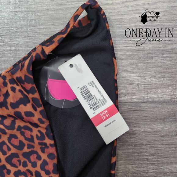 No Boundaries Moderate Coverage Leopard Bikini Bottom Size S - Picture 2 of 5